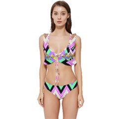 Zigzag-1 Low Cut Ruffle Edge Bikini Set by nateshop