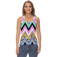 Zigzag-1 Basic Halter Top by nateshop