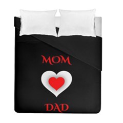 Mom And Dad, Father, Feeling, I Love You, Love Duvet Cover Double Side (full/ Double Size) by nateshop