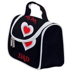 Mom And Dad, Father, Feeling, I Love You, Love Satchel Handbag by nateshop