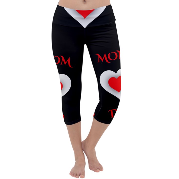 Mom And Dad, Father, Feeling, I Love You, Love Capri Yoga Leggings