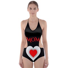 Mom And Dad, Father, Feeling, I Love You, Love Cut-out One Piece Swimsuit by nateshop