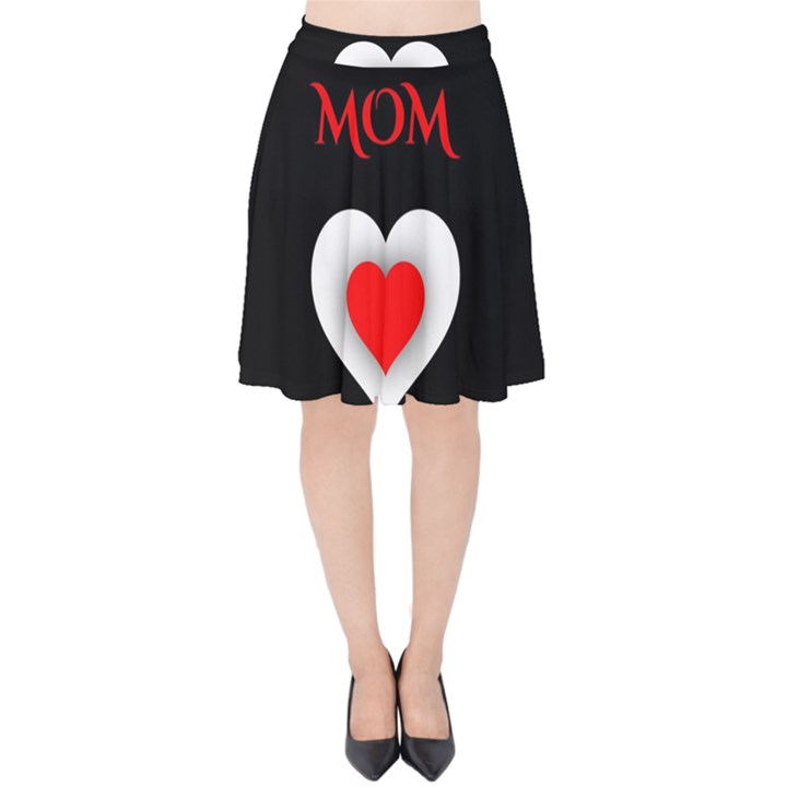 Mom And Dad, Father, Feeling, I Love You, Love Velvet High Waist Skirt