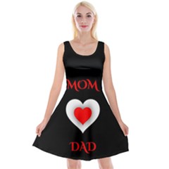 Mom And Dad, Father, Feeling, I Love You, Love Reversible Velvet Sleeveless Dress by nateshop