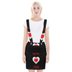 Mom And Dad, Father, Feeling, I Love You, Love Braces Suspender Skirt by nateshop