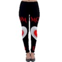 Mom And Dad, Father, Feeling, I Love You, Love Lightweight Velour Leggings View1