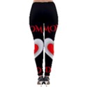 Mom And Dad, Father, Feeling, I Love You, Love Lightweight Velour Leggings View2