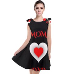 Mom And Dad, Father, Feeling, I Love You, Love Tie Up Tunic Dress by nateshop