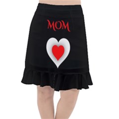 Mom And Dad, Father, Feeling, I Love You, Love Fishtail Chiffon Skirt by nateshop