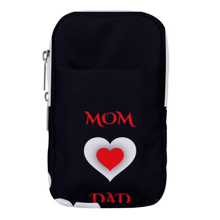 Mom And Dad, Father, Feeling, I Love You, Love Waist Pouch (Small)