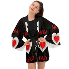 Mom And Dad, Father, Feeling, I Love You, Love Long Sleeve Kimono