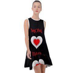 Mom And Dad, Father, Feeling, I Love You, Love Frill Swing Dress by nateshop