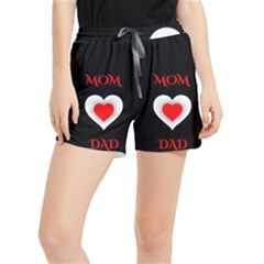 Mom And Dad, Father, Feeling, I Love You, Love Women s Runner Shorts by nateshop