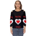 Mom And Dad, Father, Feeling, I Love You, Love Cut Out Wide Sleeve Top View1