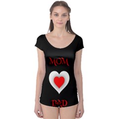 Mom And Dad, Father, Feeling, I Love You, Love Boyleg Leotard  by nateshop