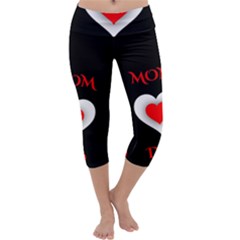 Mom And Dad, Father, Feeling, I Love You, Love Capri Yoga Leggings by nateshop