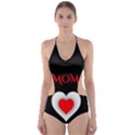 Mom And Dad, Father, Feeling, I Love You, Love Cut-Out One Piece Swimsuit View1