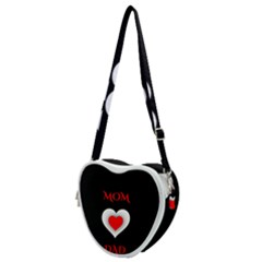 Mom And Dad, Father, Feeling, I Love You, Love Heart Shoulder Bag by nateshop