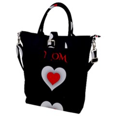 Mom And Dad, Father, Feeling, I Love You, Love Buckle Top Tote Bag by nateshop