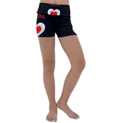 Mom And Dad, Father, Feeling, I Love You, Love Kids  Lightweight Velour Yoga Shorts by nateshop