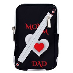 Mom And Dad, Father, Feeling, I Love You, Love Belt Pouch Bag (small) by nateshop