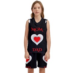 Mom And Dad, Father, Feeling, I Love You, Love Kids  Basketball Mesh Set by nateshop