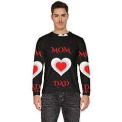 Mom And Dad, Father, Feeling, I Love You, Love Men s Fleece Sweatshirt by nateshop