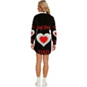 Mom And Dad, Father, Feeling, I Love You, Love Womens Long Sleeve Shirt Dress View4