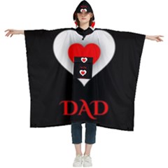 Mom And Dad, Father, Feeling, I Love You, Love Women s Hooded Rain Ponchos by nateshop