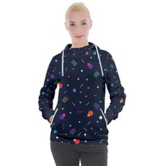 Abstract Minimalism Digital Art, Women s Hooded Pullover by nateshop