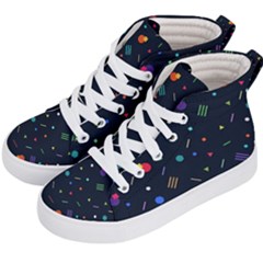 Abstract Minimalism Digital Art, Kids  Hi-top Skate Sneakers by nateshop