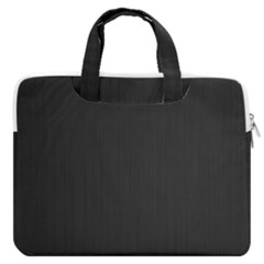 Black, Background, Simple Macbook Pro 16  Double Pocket Laptop Bag  by nateshop