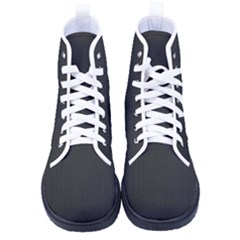 Black, Background, Simple Men s High-top Canvas Sneakers by nateshop