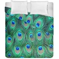 Feather, Bird, Pattern, Peacock, Texture Duvet Cover Double Side (california King Size) by nateshop