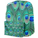 Feather, Bird, Pattern, Peacock, Texture Giant Full Print Backpack View4