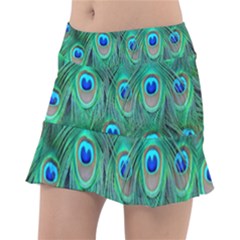 Feather, Bird, Pattern, Peacock, Texture Classic Tennis Skirt by nateshop