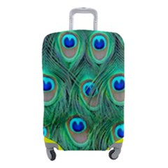 Feather, Bird, Pattern, Peacock, Texture Luggage Cover (small)