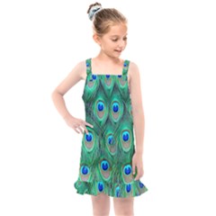 Feather, Bird, Pattern, Peacock, Texture Kids  Overall Dress by nateshop