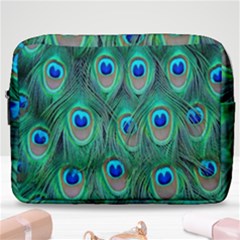 Feather, Bird, Pattern, Peacock, Texture Make Up Pouch (large) by nateshop