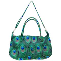 Feather, Bird, Pattern, Peacock, Texture Removable Strap Handbag by nateshop