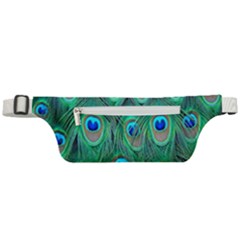 Feather, Bird, Pattern, Peacock, Texture Active Waist Bag by nateshop