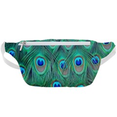 Feather, Bird, Pattern, Peacock, Texture Waist Bag  by nateshop