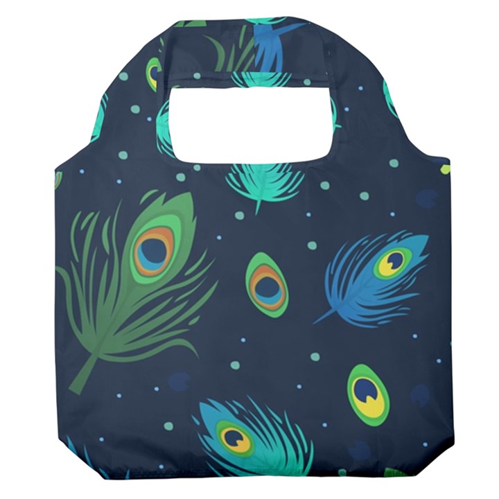 Feather, Bird, Pattern, Premium Foldable Grocery Recycle Bag