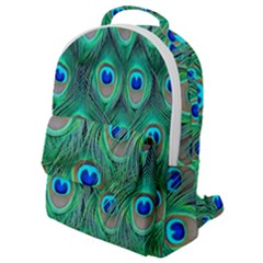 Peacock Feathers, Bonito, Bird, Blue, Colorful, Feathers Flap Pocket Backpack (small) by nateshop