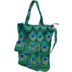 Peacock Feathers, Bonito, Bird, Blue, Colorful, Feathers Shoulder Tote Bag by nateshop