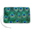 Peacock Feathers, Bonito, Bird, Blue, Colorful, Feathers Pen Storage Case (L) View1