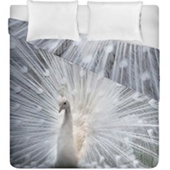 White Feathers, Animal, Bird, Feather, Peacock Duvet Cover Double Side (king Size) by nateshop