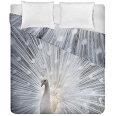 White Feathers, Animal, Bird, Feather, Peacock Duvet Cover Double Side (california King Size) by nateshop