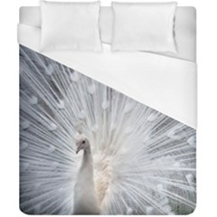 White Feathers, Animal, Bird, Feather, Peacock Duvet Cover (california King Size) by nateshop