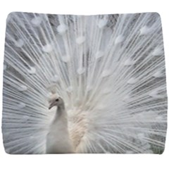 White Feathers, Animal, Bird, Feather, Peacock Seat Cushion by nateshop